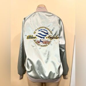 Vintage Blue Angels 25th Anniversary Satin Jacket (1995)